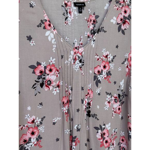 Torrid Floral Shirts Lot Womens Plus Size 3X 3 Sleeveless Tops Comfy Blouse - Picture 9 of 12